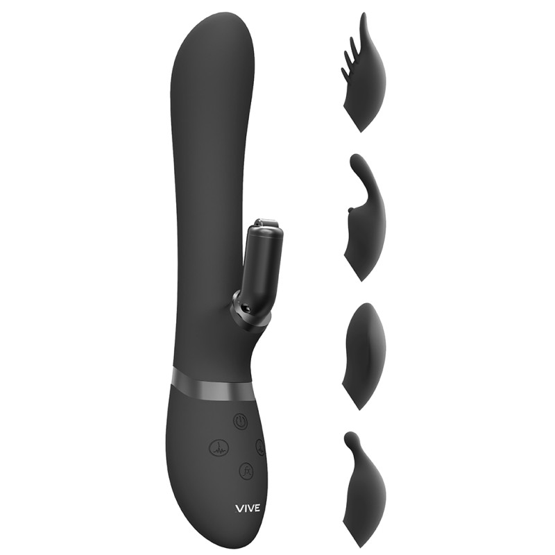 VIVE Vibro Rabbit Chou 23 x 3.5cm Noir